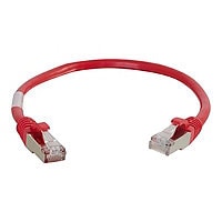 C2G 2ft Cat6 Ethernet Cable - Snagless Shielded (STP) - Red - patch cable - 61 cm - red