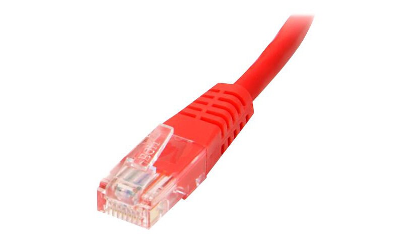 StarTech.com Cat5e Ethernet Cable 3 ft Red - Cat 5e Molded Patch Cable