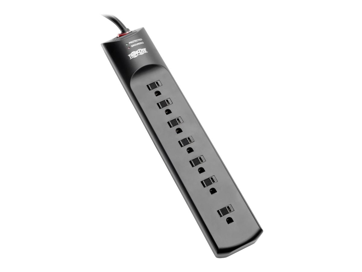 Tripp Lite Surge Protector Strip 120V 7 Outlet 7ft Cord 2160 Joule BLK TAA