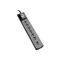 Tripp Lite Surge Protector Strip 120V 7 Outlet 7ft Cord 2160 Joule BLK TAA