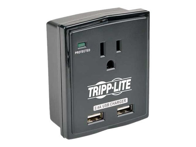 Tripp Lite Surge 1 Outlet 120V USB Charger Tablet Smartphone Ipad Iphone