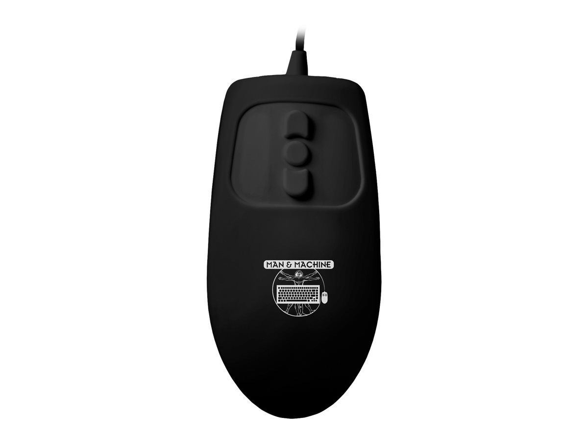 Man & Machine Mighty Mouse w/ MagFix - mouse - USB - black