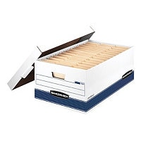 Bankers Box Stor/File - storage box - for Legal - white, blue