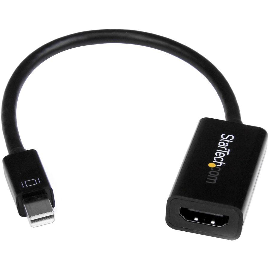 Thumbnail 2 of 4 for StarTech.com Mini DisplayPort to HDMI Adapter - 4K Active mDP 1.2 to HDMI Video Converter, mDP to HDMI Dongle