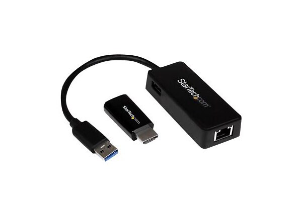 StarTech.com HDMI to VGA and USB 3.0 Gigabit Ethernet Accessory Bundle - no