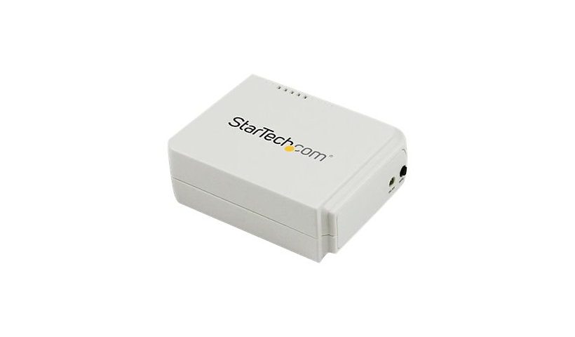 StarTech.com 1 Port USB Wireless N Network Print Server - 802.11 b/g/n