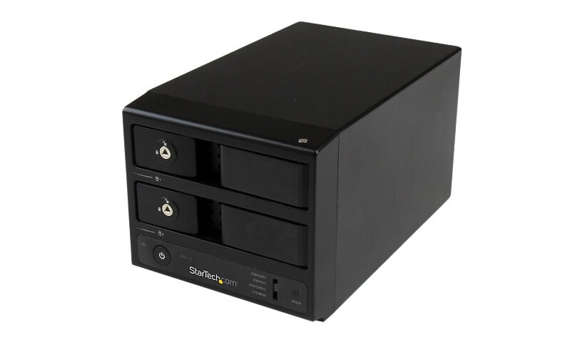 StarTech.com USB 3.0 / eSATA Hot Swap HDD Enclosure with UASP - 2-Bay Trayl
