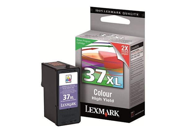 Lexmark Cartridge No. 37XL - High Yield - color (cyan, magenta, yellow) - original - ink cartridge - LRP