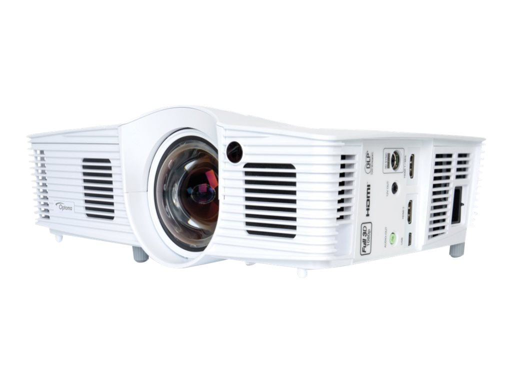 Optoma EH200ST - DLP projector - short-throw - portable - 3D - white