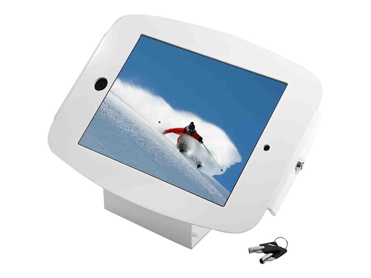 Compulocks Space 45° iPad 9.7" Wall Mount / Counter Top Kiosk White enclosure - Anti-Theft - for tablet - white