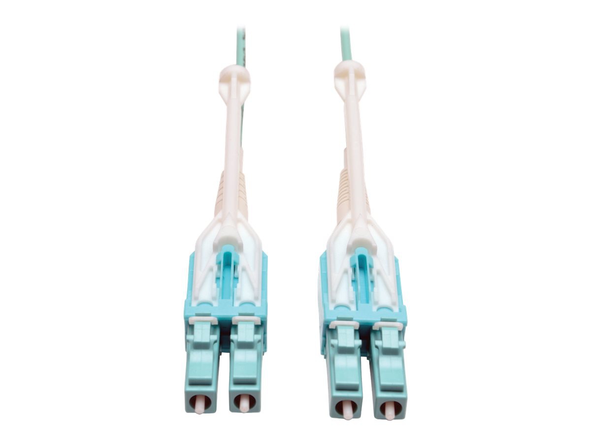 Eaton Tripp Lite Series 10Gb/40Gb/100Gb Duplex Multimode 50/125 OM3 LSZH Fiber Patch Cable with Push/Pull Tab Connectors