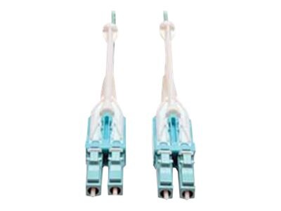 Tripp Lite 5M 10Gb 50/125 OM3 Fiber Cable Push/Pull Tabs LC/LC 5 Meters - patch cable - 5 m - aqua