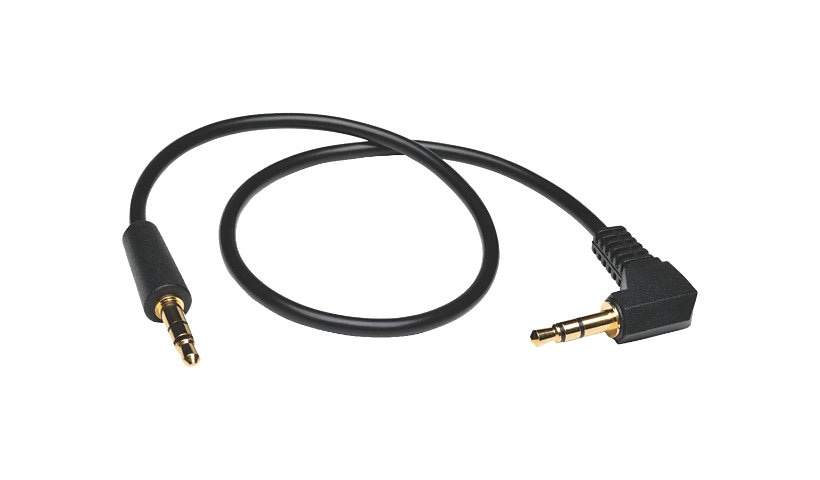 Eaton Tripp Lite Series 3.5mm Mini Stereo Audio Cable with one Right-Angle plug (M/M), 6 ft. (1.83 m) - audio cable - 6