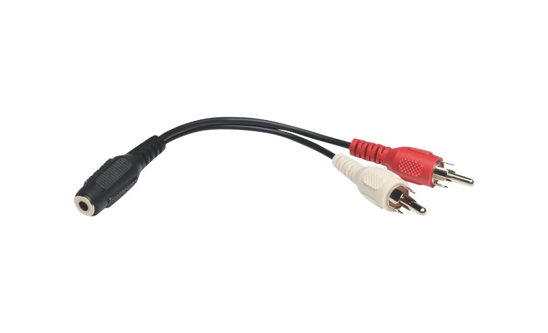 6' Stereo Splitter Cable 3.5 to 2x 3.5mm - Audio Cables and Adapters