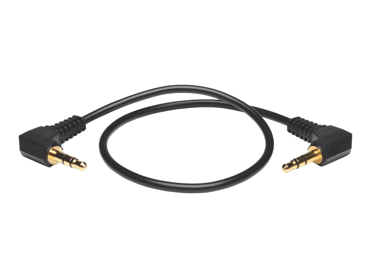 Eaton Tripp Lite Series 3.5mm Mini Stereo Audio Cable with two Right-Angle