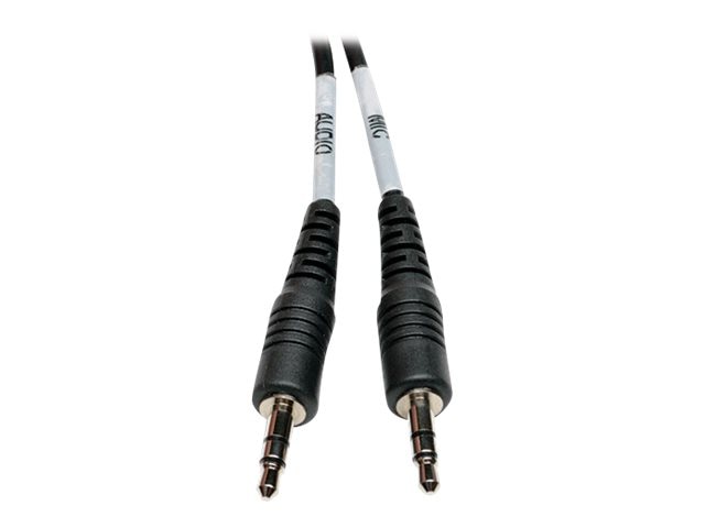 Thumbnail 3 of 3 for Eaton Tripp Lite Series 3.5 mm 4-Position to 3.5 mm 3-Position Audio Headset Splitter Adapter Cable (F/2xM), 6 in. (15.2