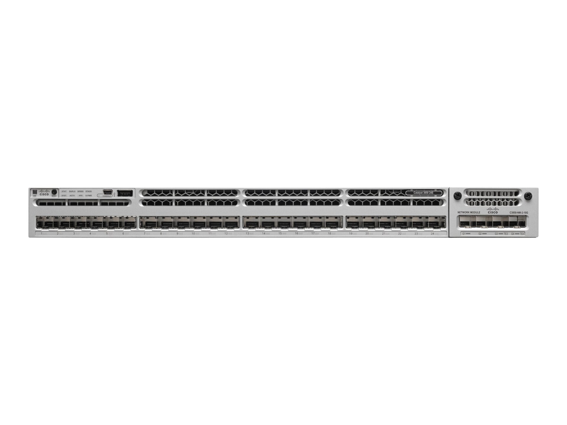 Cisco Catalyst 3850-24S-S - switch - 24 ports - managed - rack-mountable