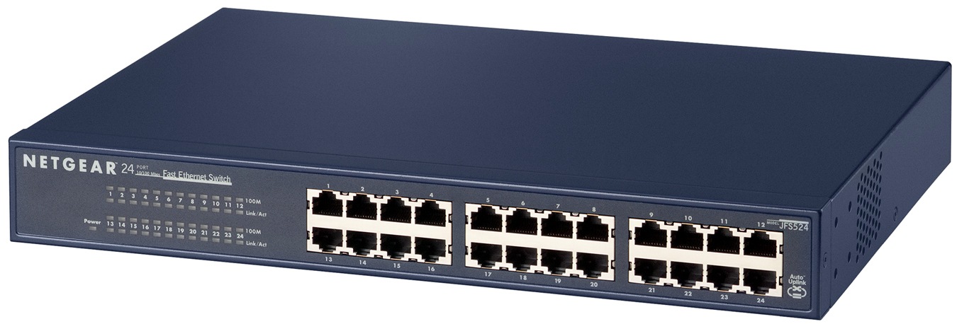 NETGEAR JFS524 24 port 10/100 Rackmountable switch