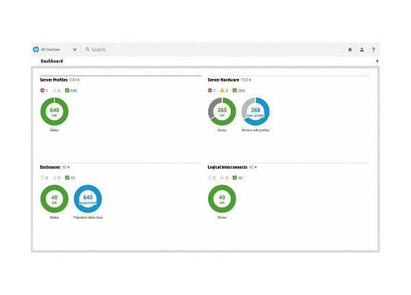 HPE OneView with iLO Advanced - license + 3 Years 24x7 Support - 1 server