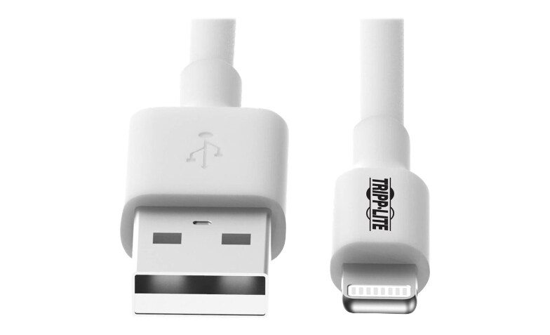 Eaton Tripp Lite Series USB-A to Lightning Sync/Charge Cable (M/M) MFi  Certified, White, m) data power
