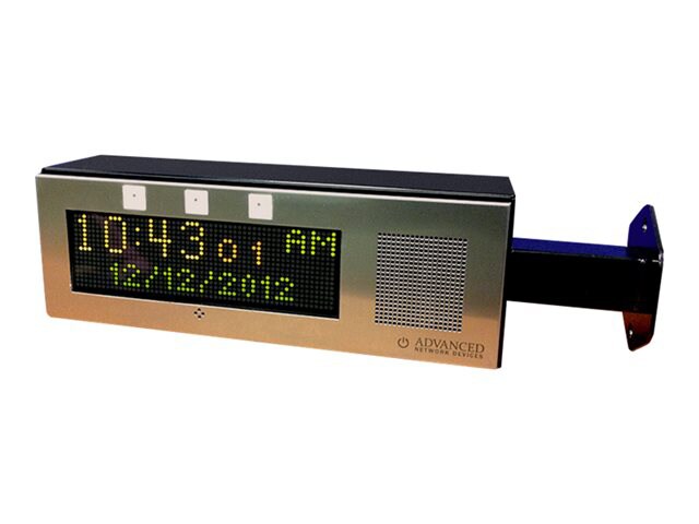 Advanced Network Devices Double Sided - clock - rectangular - electronic -
