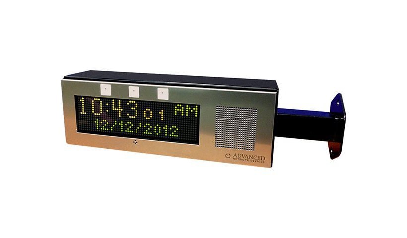 Advanced Network Devices Double Sided - clock - rectangular - electronic -