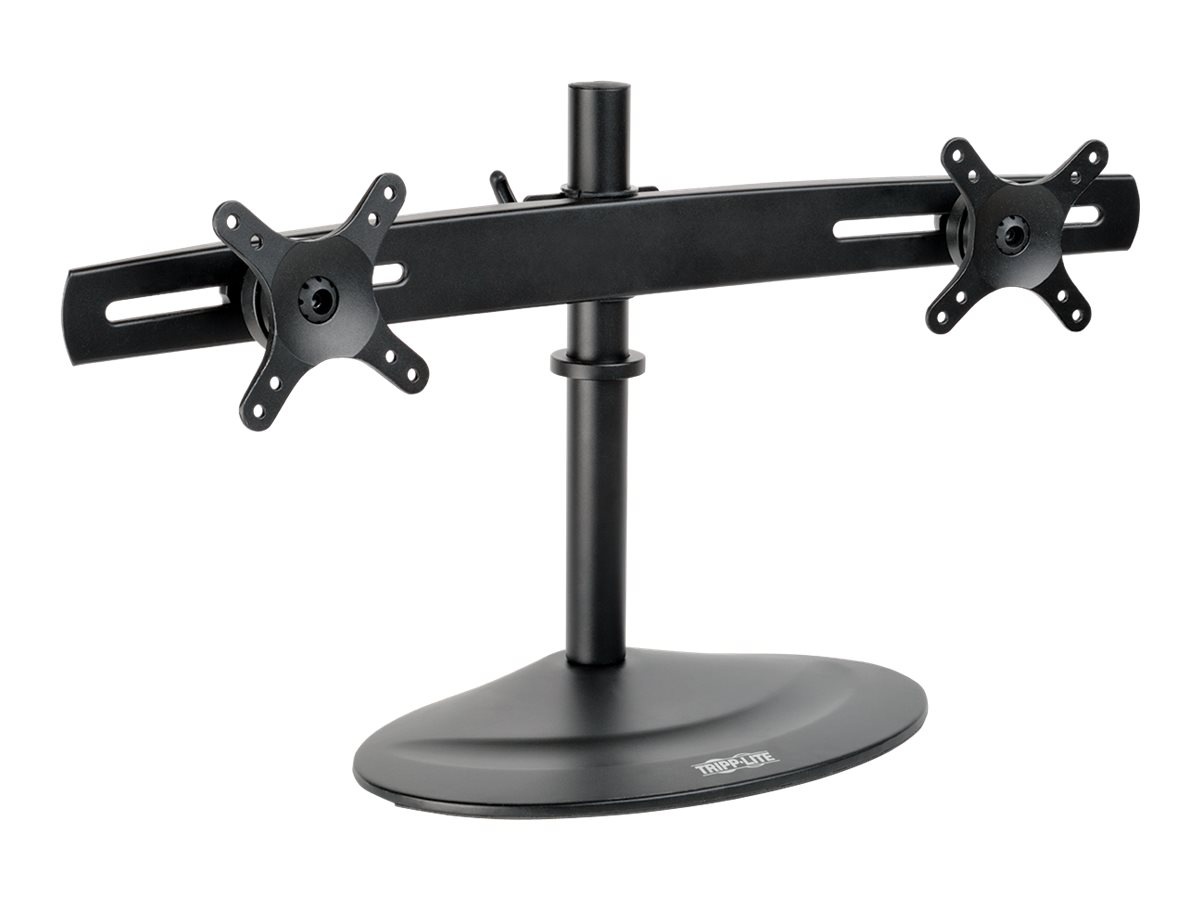 Tripp Lite Dual Display TV Desk Mount Stand Swivel Tilt 10" to 26" Flat Scr