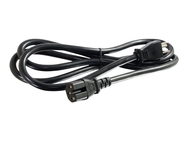 C2G 3ft 14 AWG 125 Volt Power Cord (NEMA 5-15P to IEC C15) - TAA