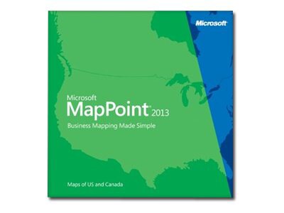 Microsoft MapPoint 2013 North America - license