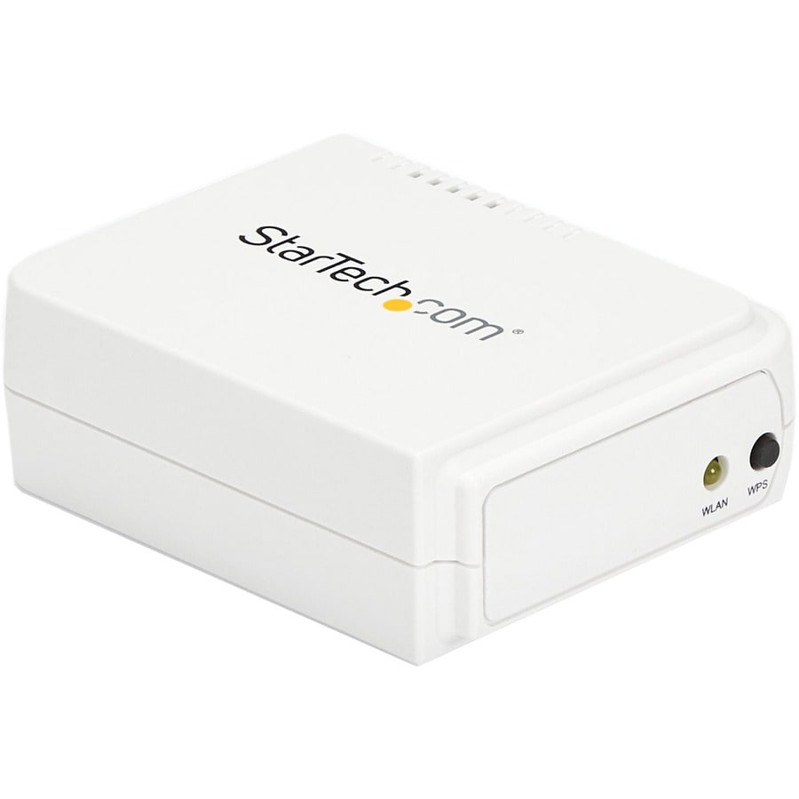 StarTech.com 1 Port USB Wireless N Network Print Server with 10/100 Mbps Et