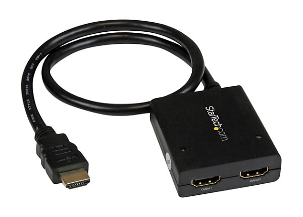 StarTech.com 4K HDMI 2-Port Video Splitter - USB or Power Adapter - 4K 30Hz  - ST122HD4KU - Audio & Video Cables 