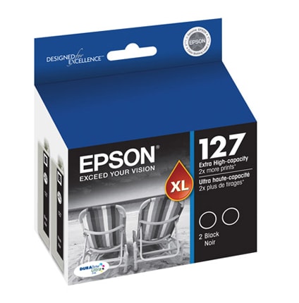 Epson 127 Dual Pack - 2-pack - Extra High Capacity - black - original - ink