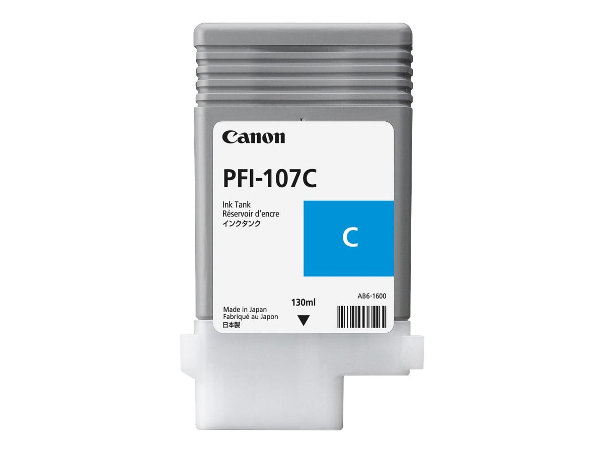 Canon PFI-107 C - cyan - original - ink tank