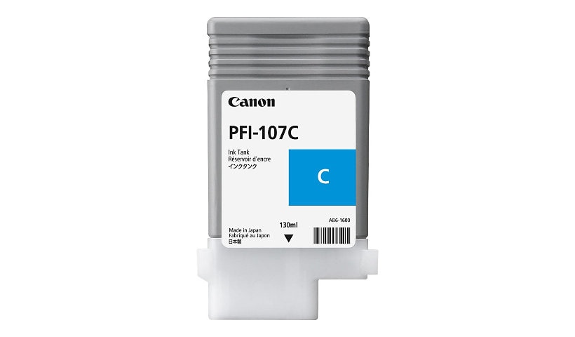 Canon PFI-107 C - cyan - original - ink tank