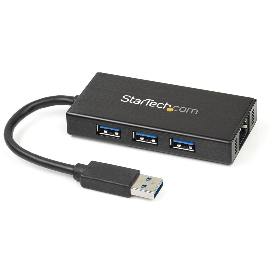 StarTech.com USB 3.0 Hub with Gigabit Ethernet Adapter - 3 Port