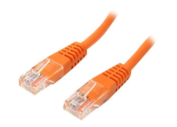StarTech.com 15 ft Orange Cat5e / Cat 5 Molded Patch Cable 15ft - patch cable - 15 ft - orange