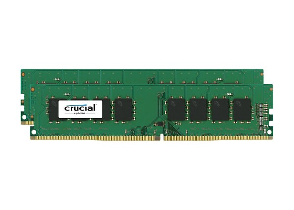 Crucial - DDR4 - 8 GB : 2 x 4 GB - DIMM 288-pin
