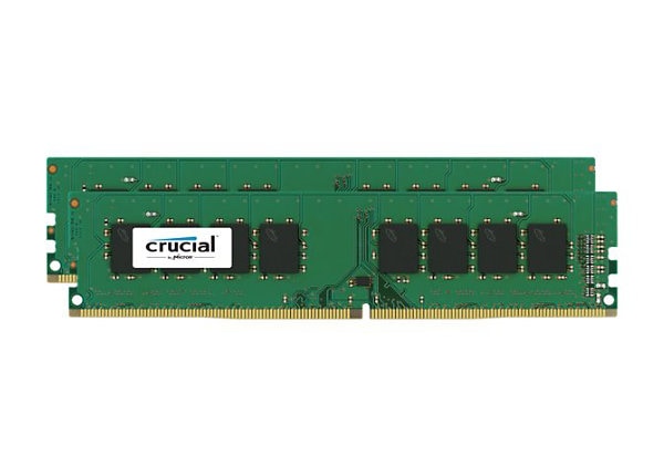 Crucial - DDR4 - 16 GB: 2 x 8 GB - DIMM 288-pin