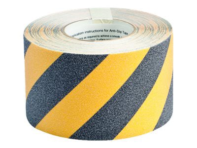 Brady - anti-slip tape - 4 in x 720.47 in - black/yellow stripes