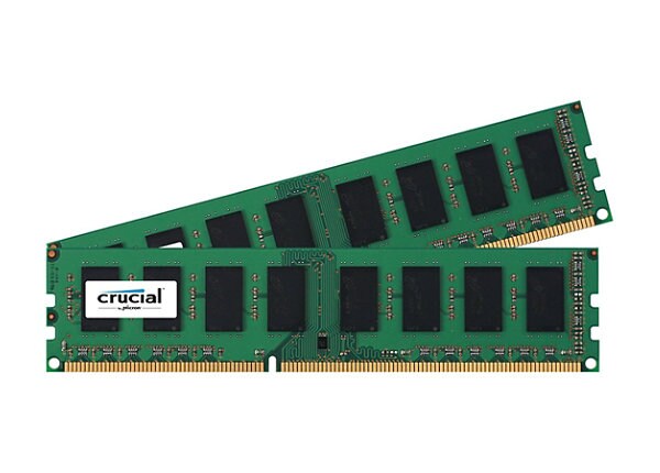 Crucial - DDR3 - 4 GB: 2 x 2 GB - DIMM 240-pin - unbuffered