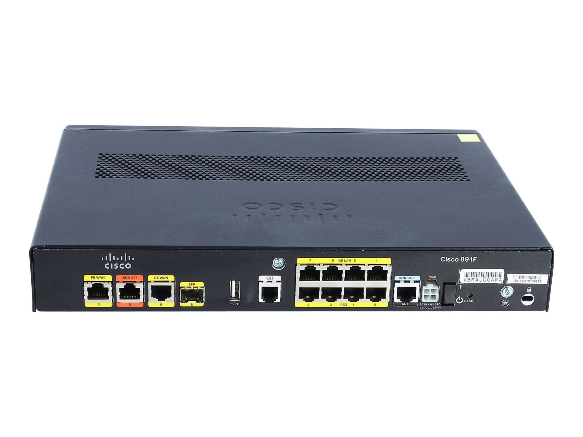 Cisco 891F - router - ISDN/Mdm - desktop, rack-mountable