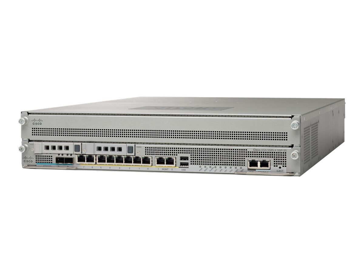 Cisco ASA 5585-X SSL/IPsec VPN Edition SSP-20 Bundle - security appliance