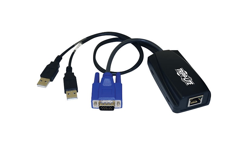 Tripp Lite USB (2) Server Interface Unit Virtual Media KVM Switch HD15 USB RJ45 - keyboard / video / mouse / USB adapter