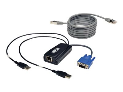 Thumbnail 2 of 2 for Eaton Tripp Lite Series USB (2) Server Interface Unit Virtual Media KVM Switch HD15 USB RJ45 - keyboard / video / mouse