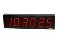 Valcom VIP-D640A - clock - rectangular - electronic - wall mountable - 24.4