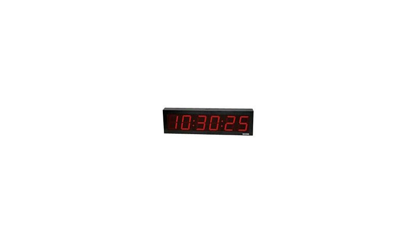 Valcom VIP-D640A - clock - rectangular - electronic - wall mountable - 24.49 in x 6.73 in