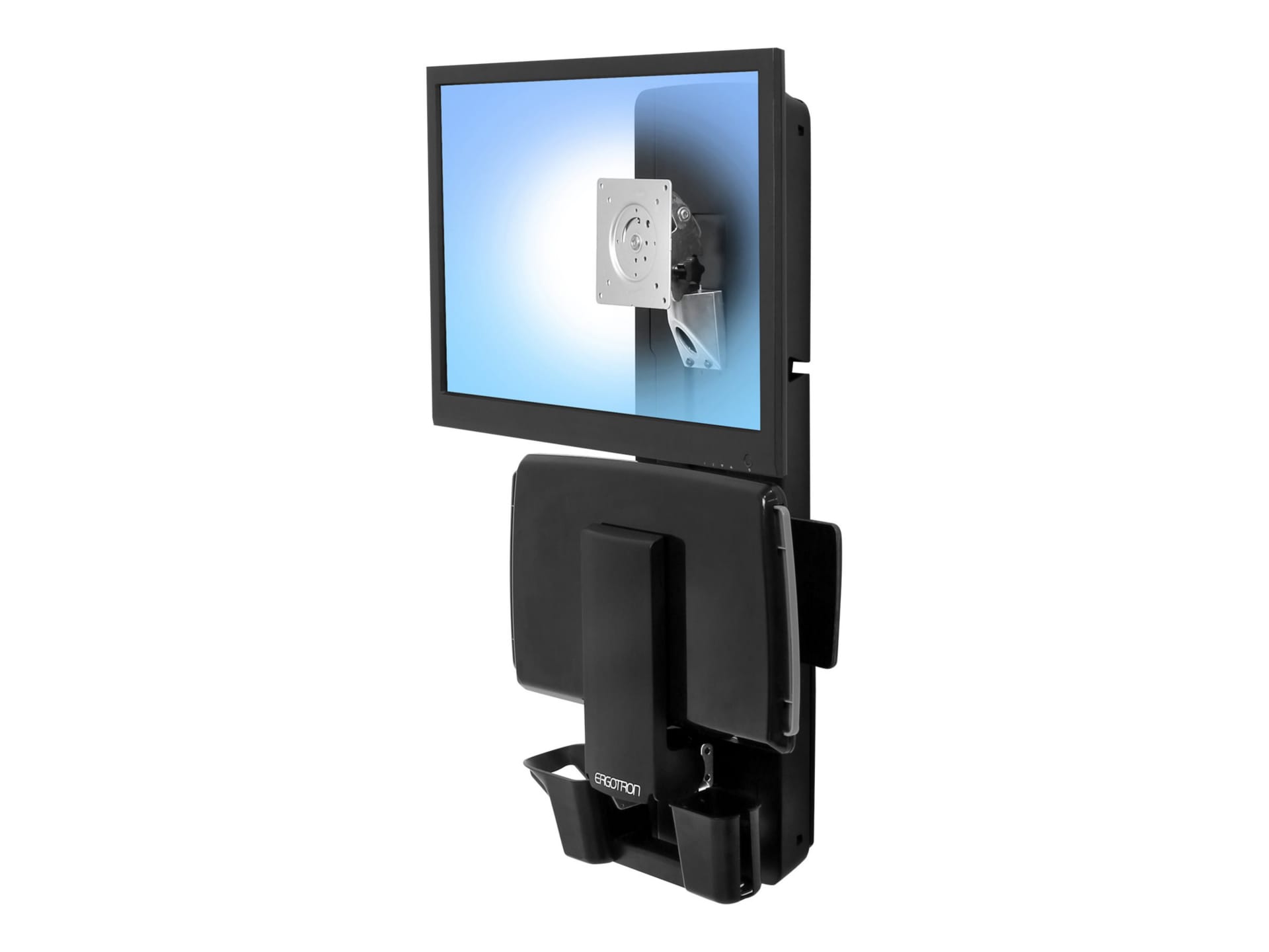 Ergotron StyleView Sit-Stand Vertical Lift, Patient Room mounting kit - for LCD display / keyboard / mouse / barcode