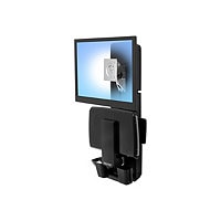 Ergotron StyleView Sit-Stand Vertical Lift, Patient Room mounting kit - for