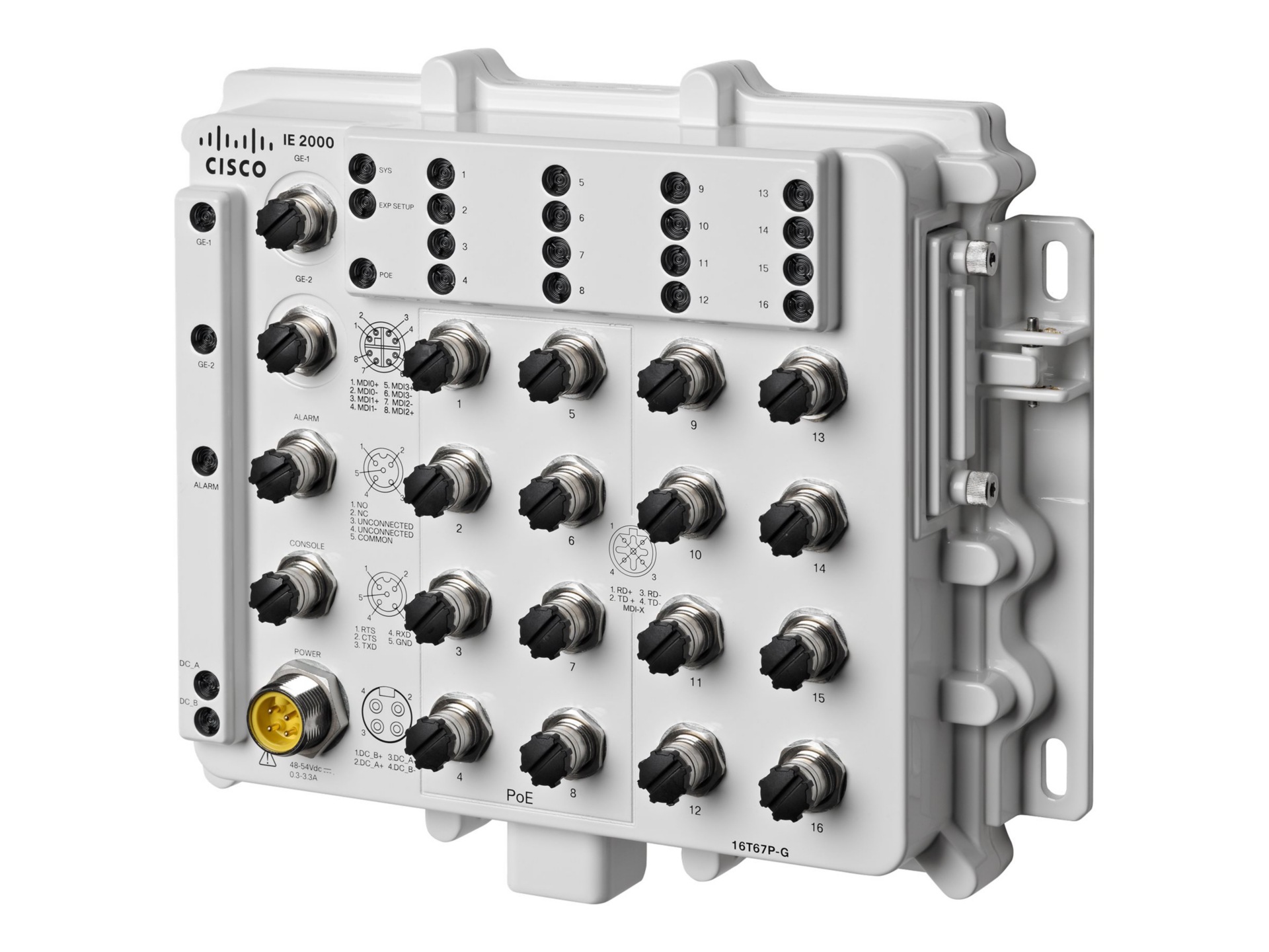 Cisco Industrial Ethernet 2000 IP67 Series - switch - 16 ports - managed