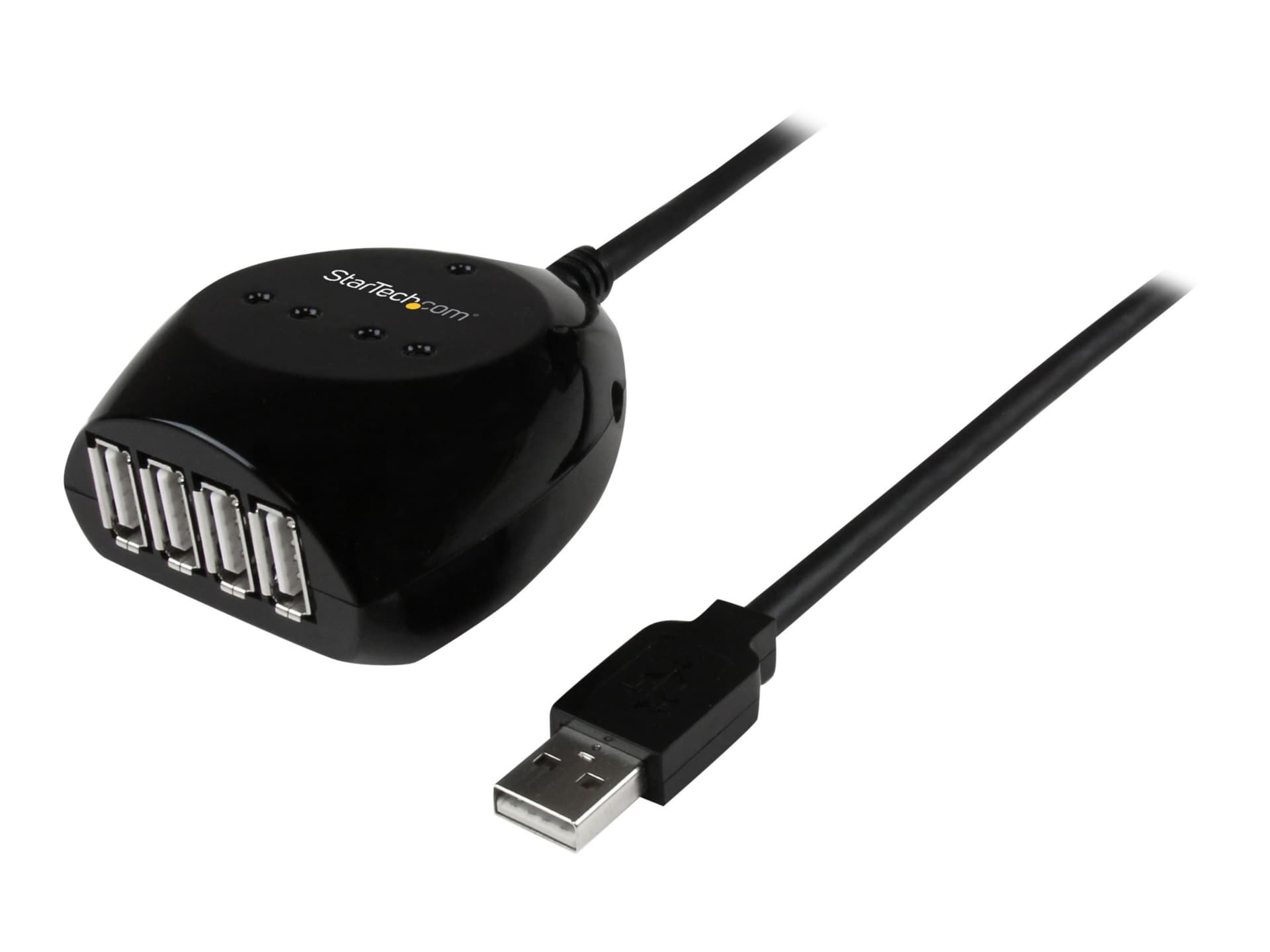 StarTech.com 15m USB 2.0 Active Cable with 4 Port Hub - 4 Port USB Hub